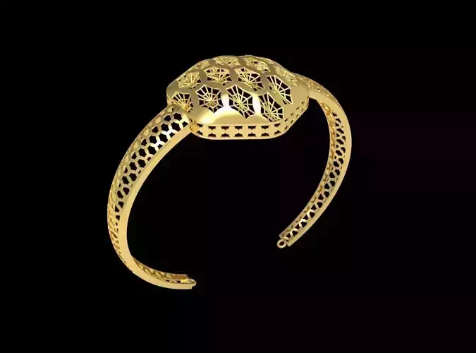 Fusion Gold Wristband RABBW07 3D print model