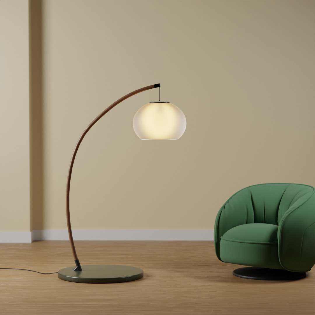 Floor Lamp 3D Model for Modern Interiors 3D model_1