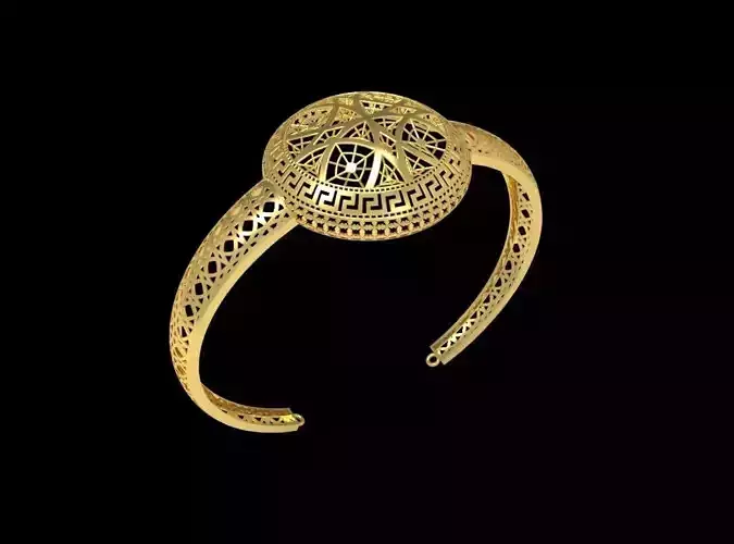 Fusion Gold Wristband RABBW09 3D print model
