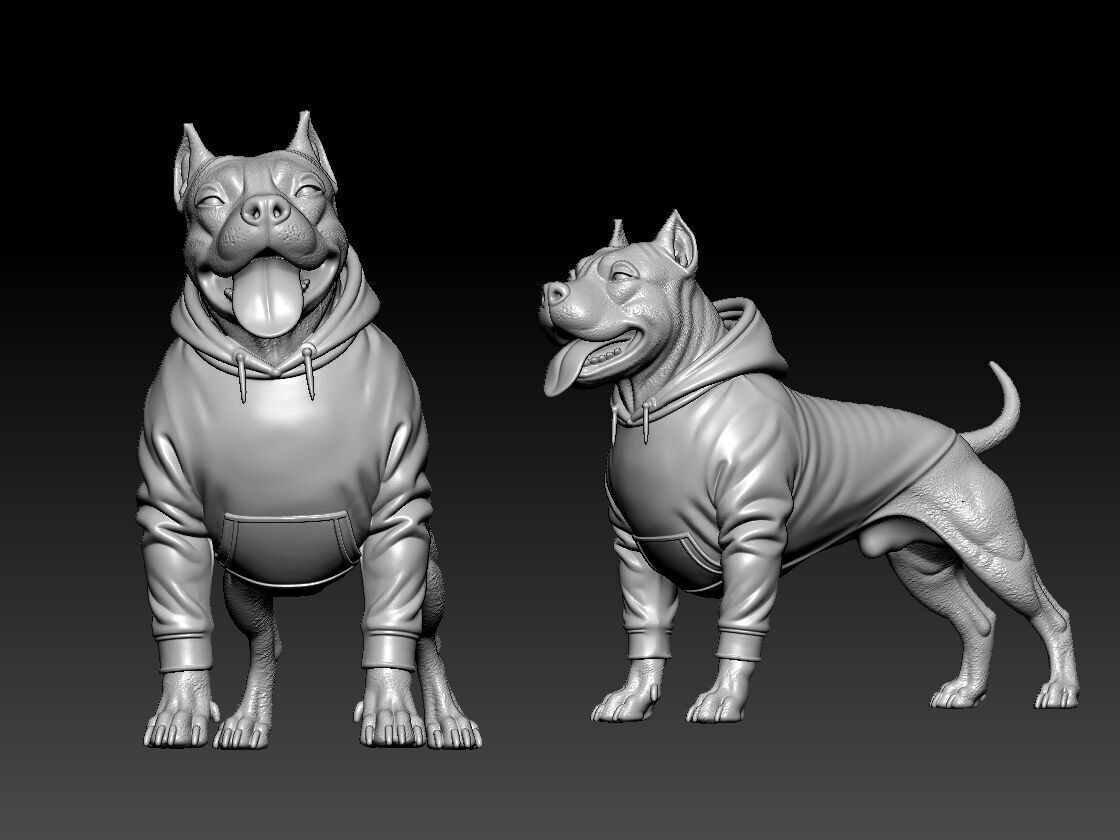 American Bulldog Urban vibes Decor 3D print model_2