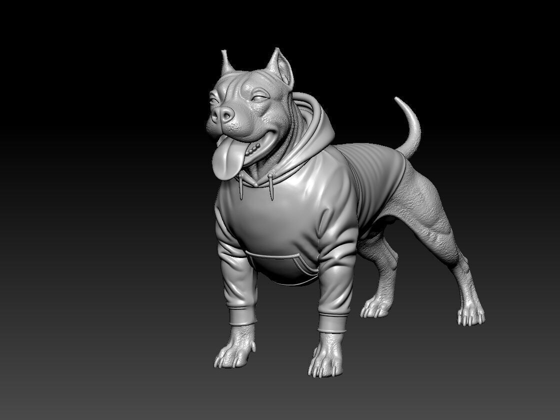 American Bulldog Urban vibes Decor 3D print model_1