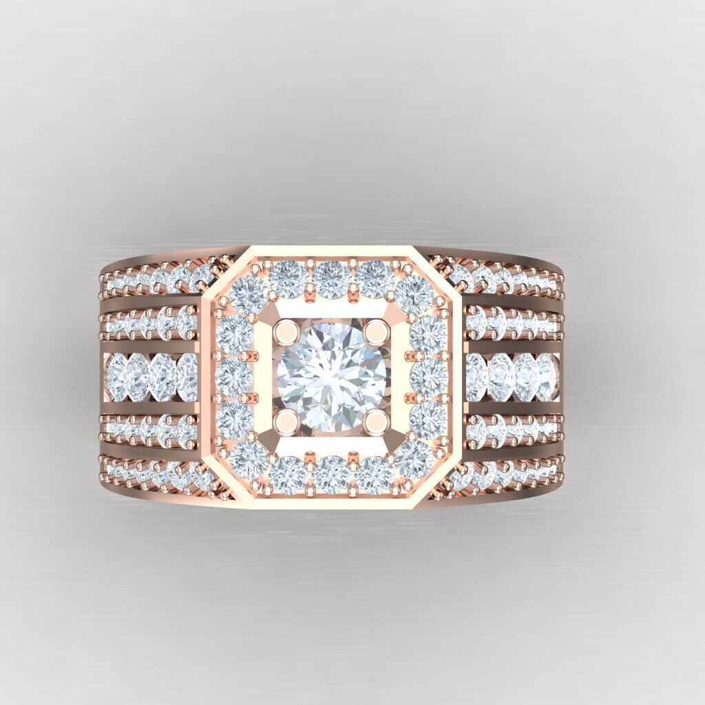 Man Ring New Design 3MR092 3D model_7