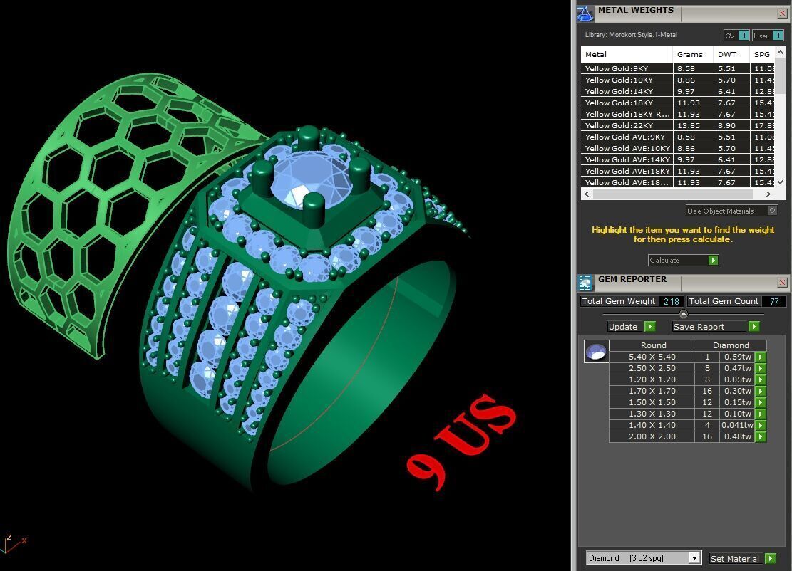 Man Ring New Design 3MR092 3D model_12