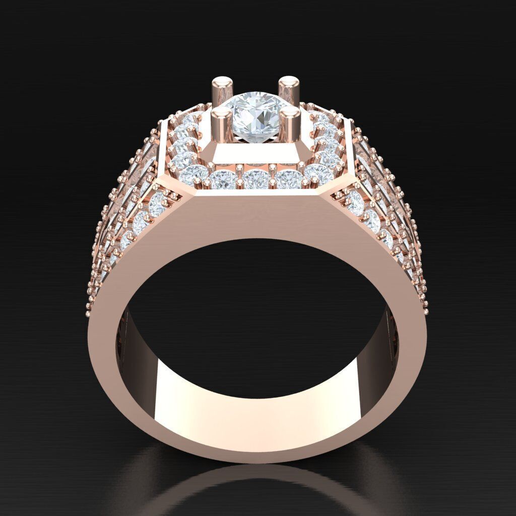 Man Ring New Design 3MR092 3D model_3