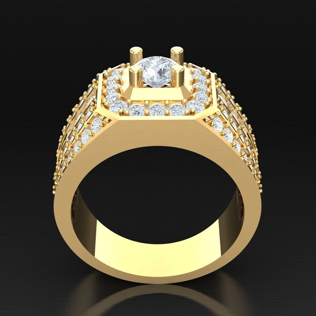 Man Ring New Design 3MR092 3D model_4