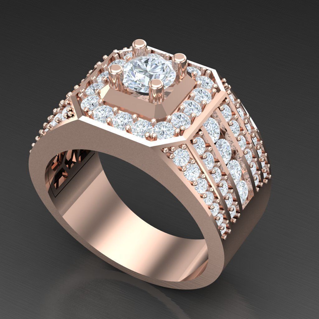 Man Ring New Design 3MR092 3D model_5