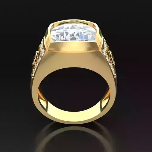 Top Diamond Men Ring STL 3DM 2MR015