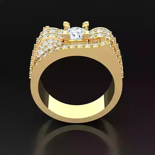 Top Diamond Men Ring STL 3DM 2MR014