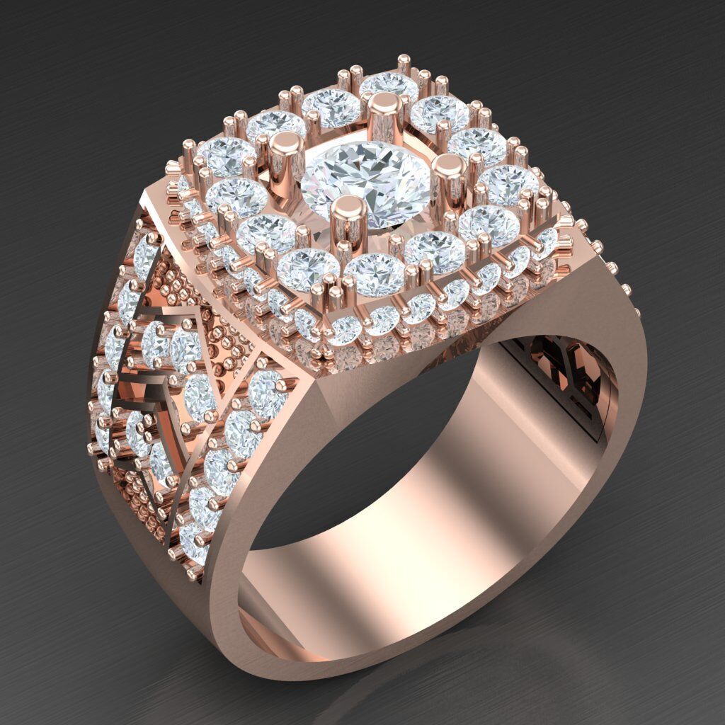 Man Ring New Design 3MR093 3D model_2