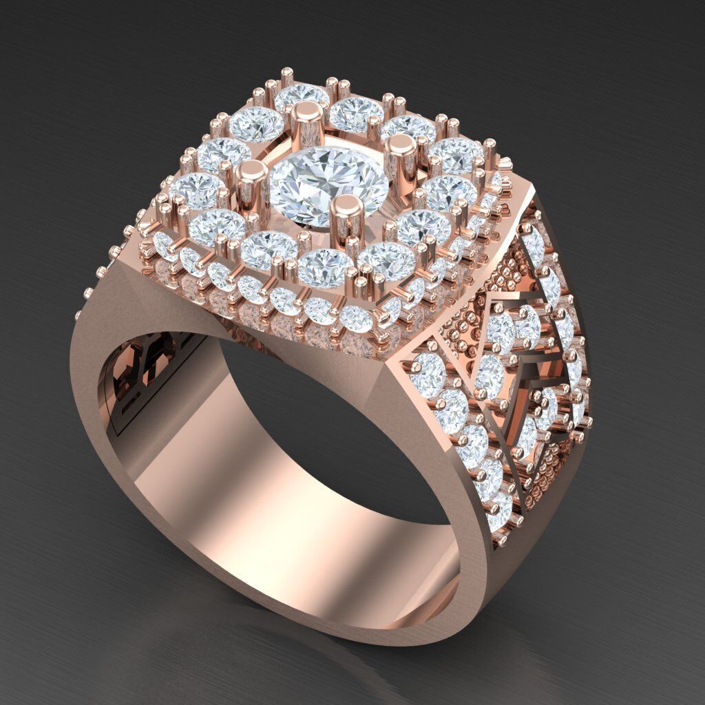 Man Ring New Design 3MR093 3D model_5