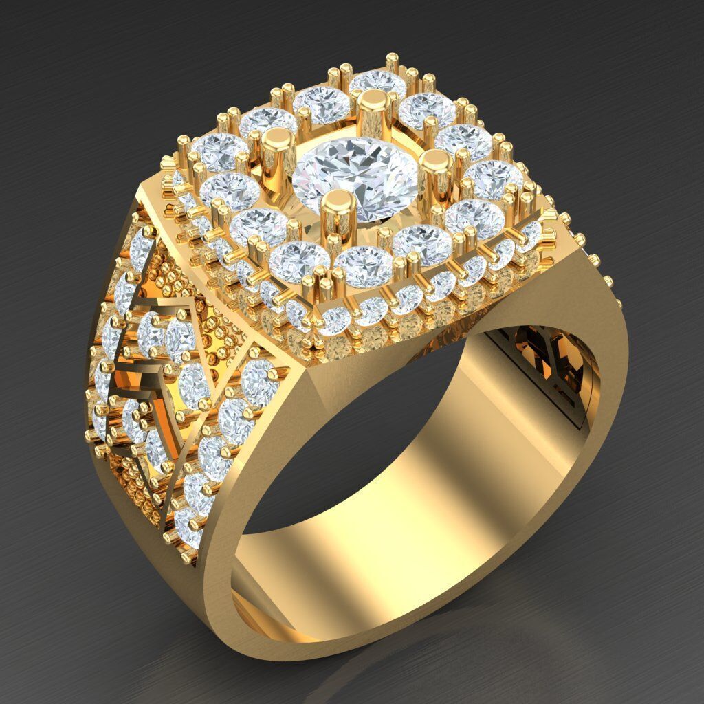 Man Ring New Design 3MR093 3D model_1