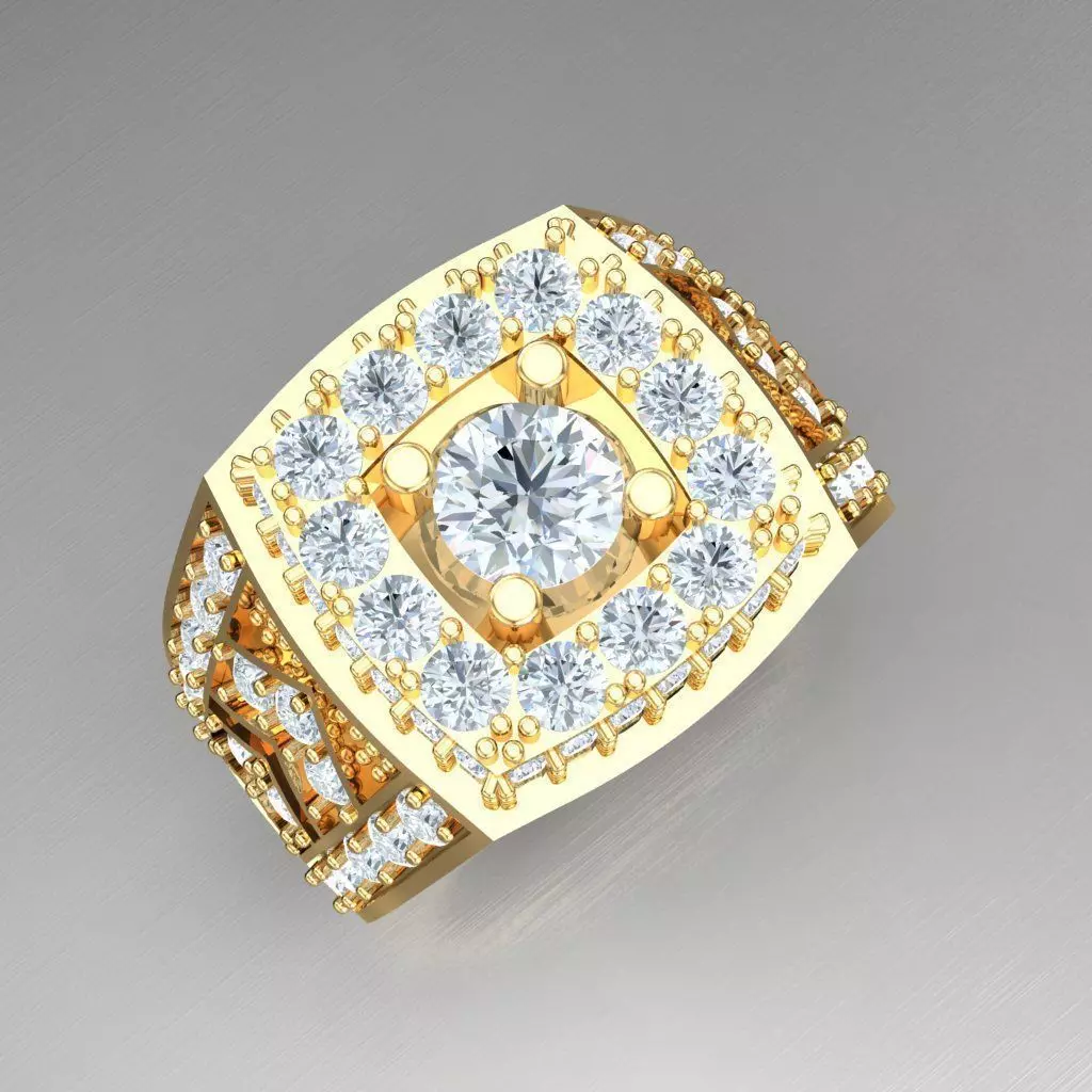 Man Ring New Design 3MR093 3D model_0