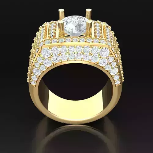 Top Diamond Men Ring STL 3DM 2MR013