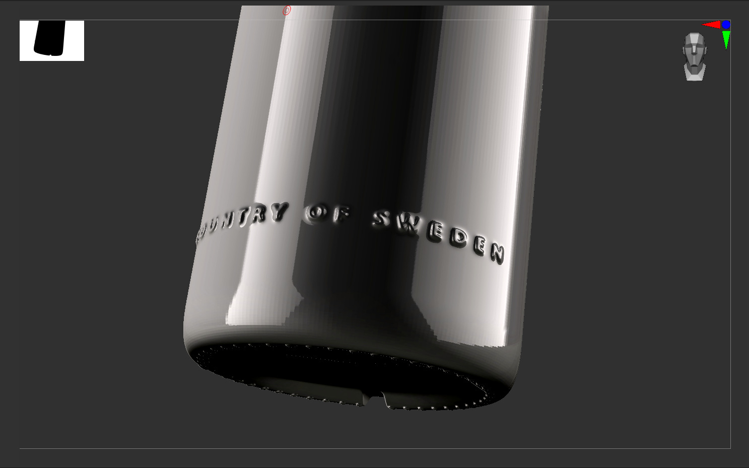 Absolute Vodka 70cl - Real Scale High Quality Low-poly 3D model_1