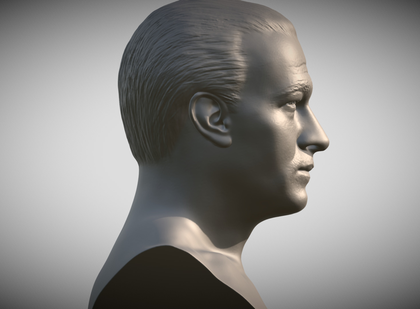 Steven Seagal bust 3D print model_7
