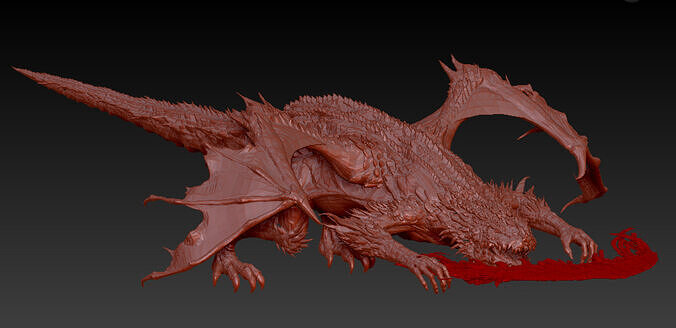 Magma Wyrm Models 3D model