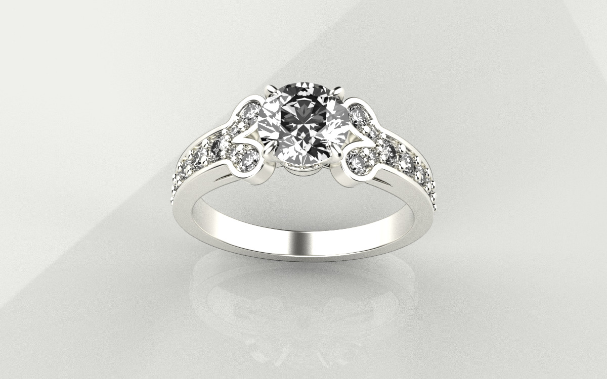 Ballerine ring 3D print model_2