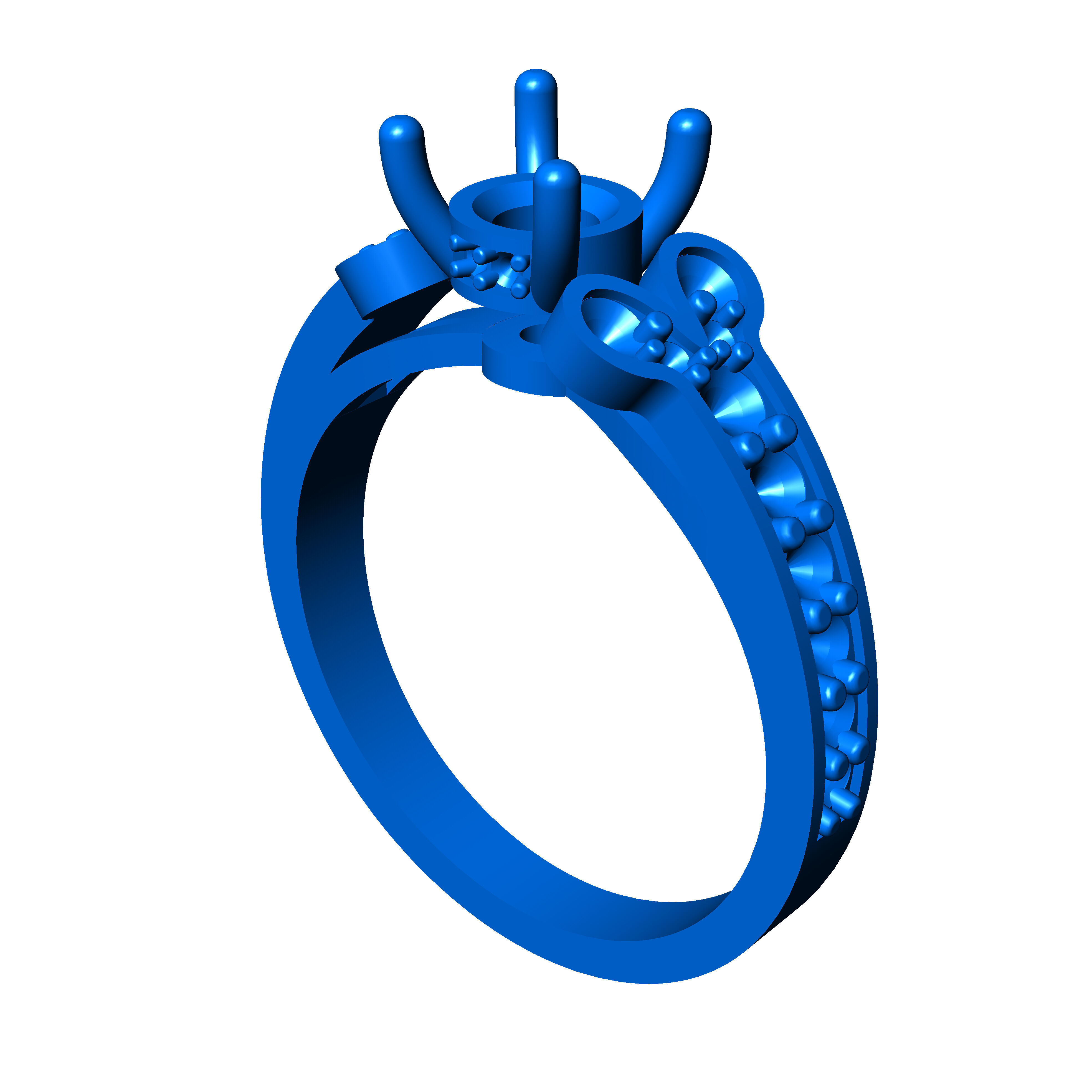 Ballerine ring 3D print model_5