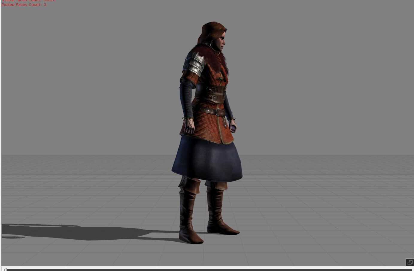 Cerys An Craite The Witcher 3 HD Super Model 3D model_1