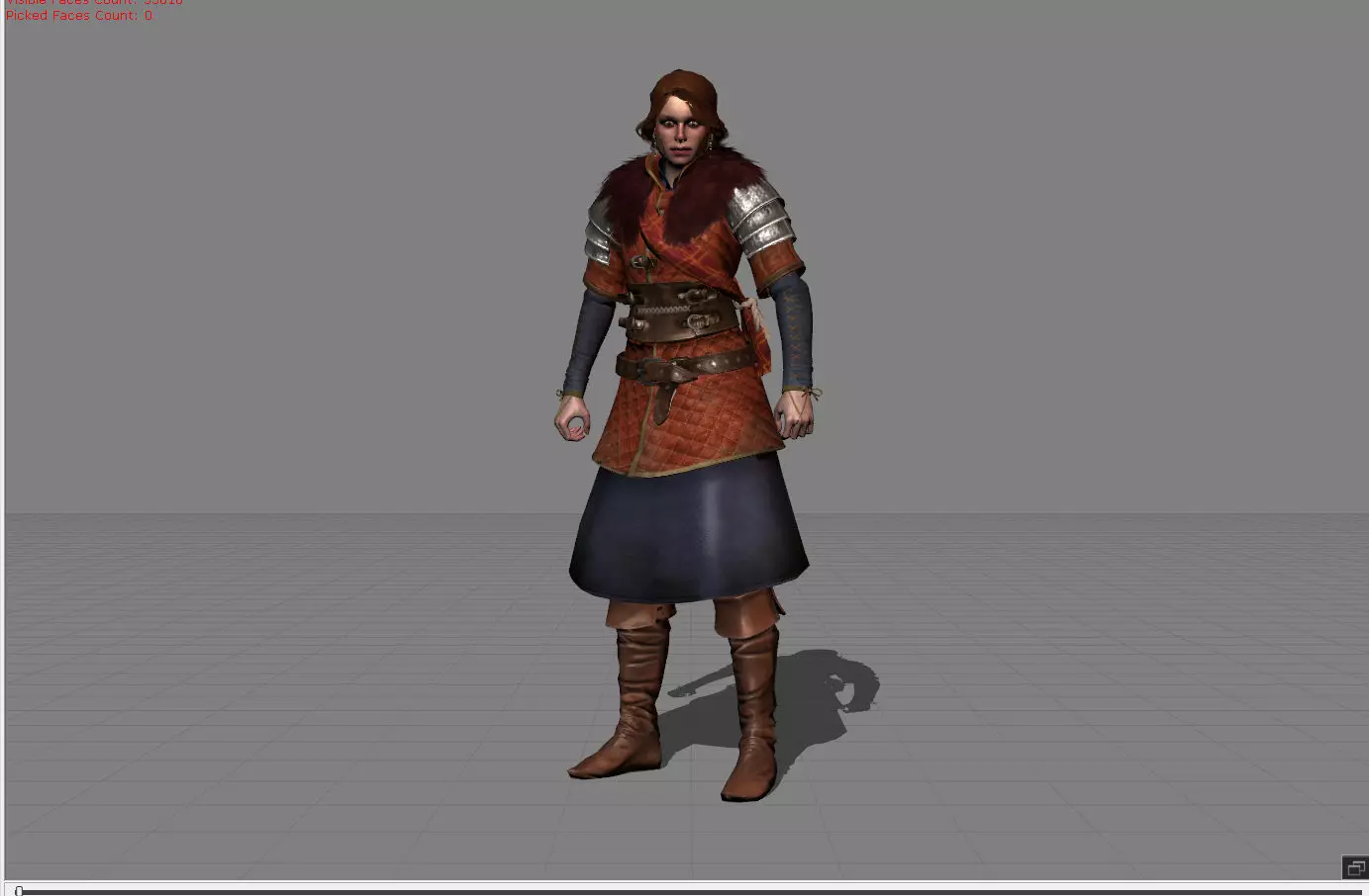 Cerys An Craite The Witcher 3 HD Super Model 3D model_0