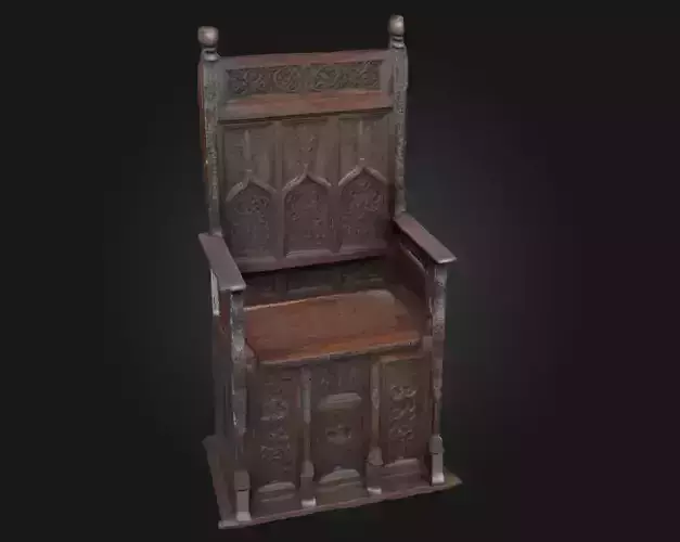 Gothic Throne Chair  Regal Majesty with Dark Medieval Flair