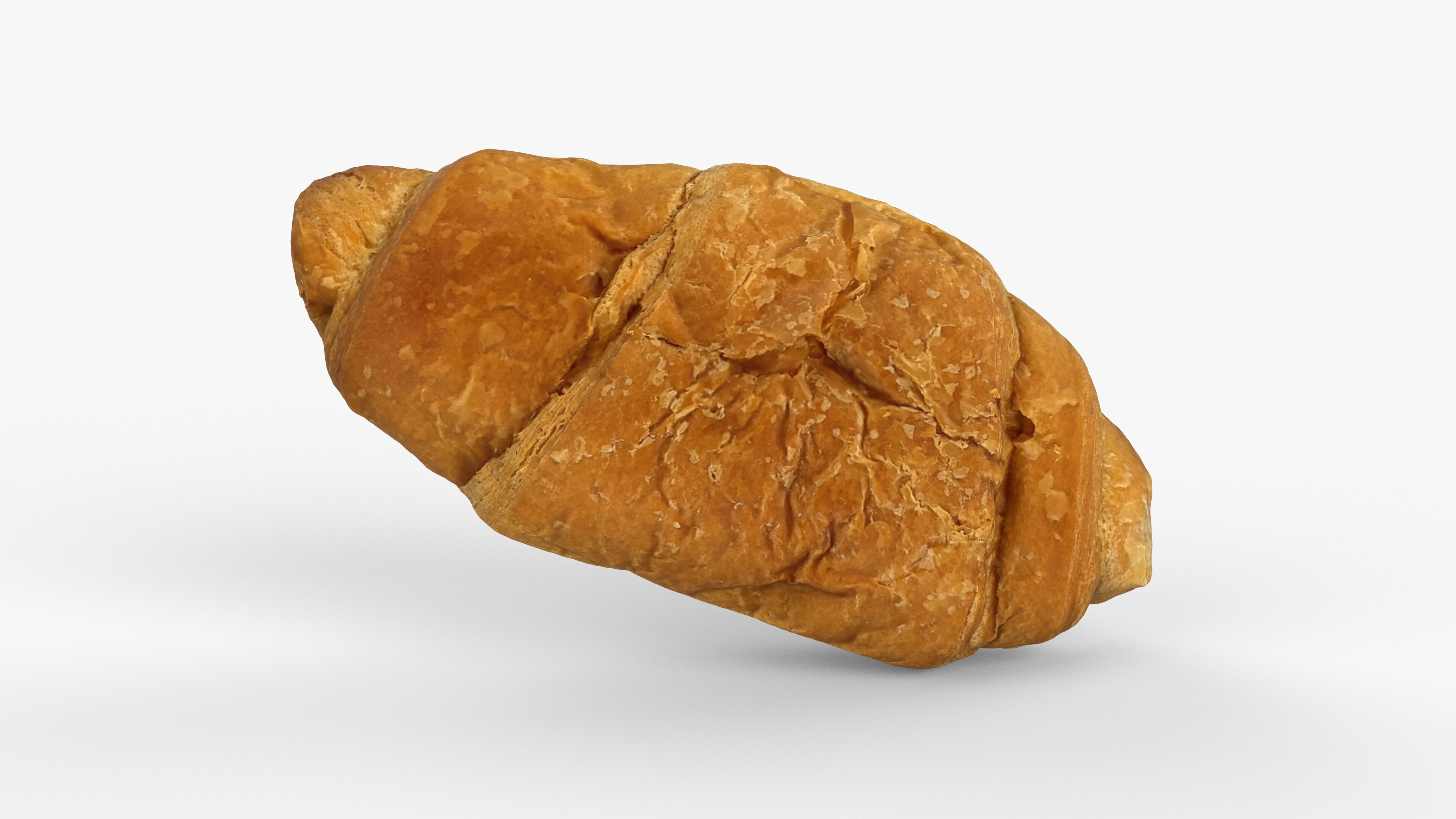 Photorealistic 3D scan of sweet croissant Low-poly 3D model_7