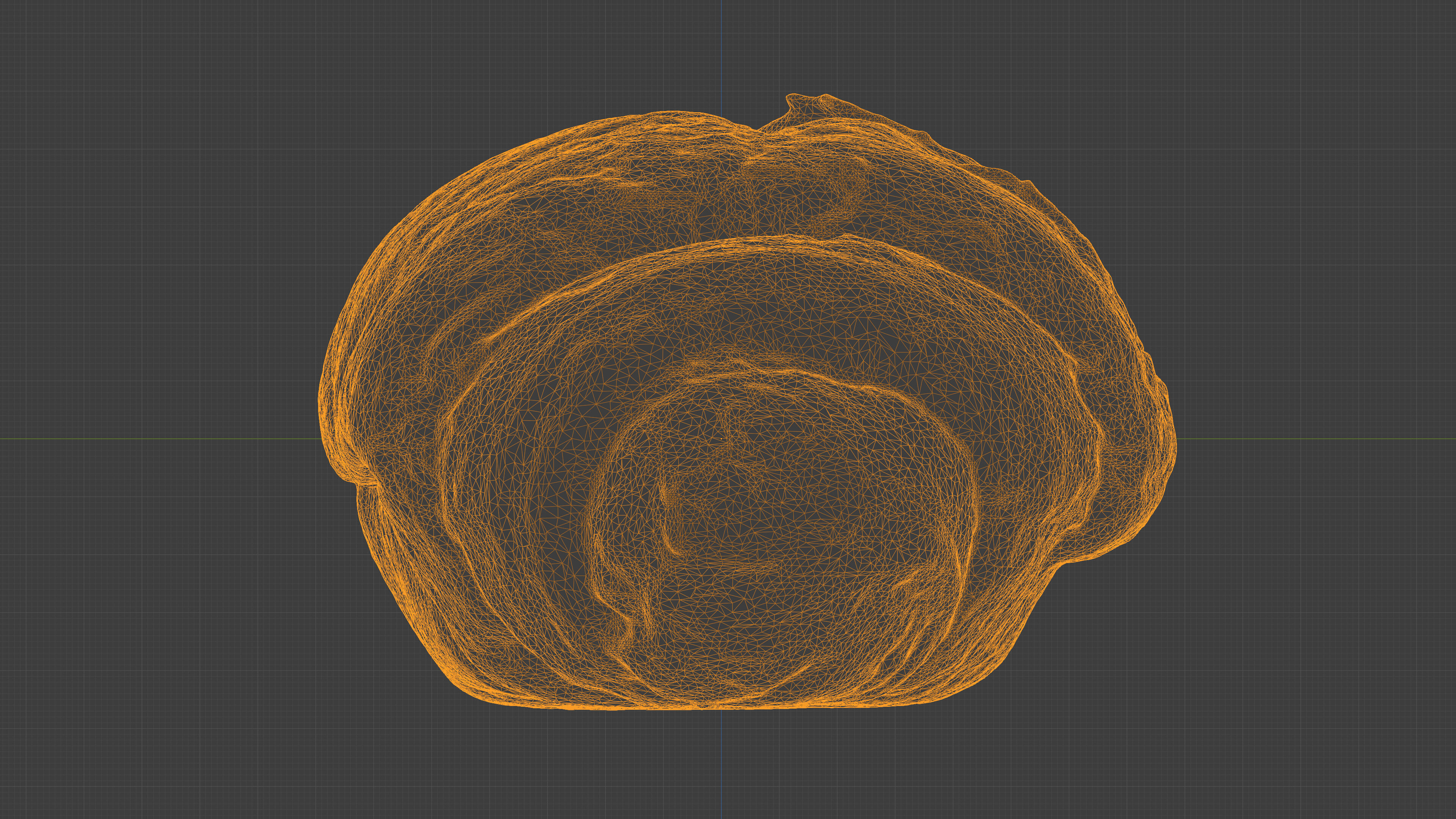 Photorealistic 3D scan of sweet croissant Low-poly 3D model_36