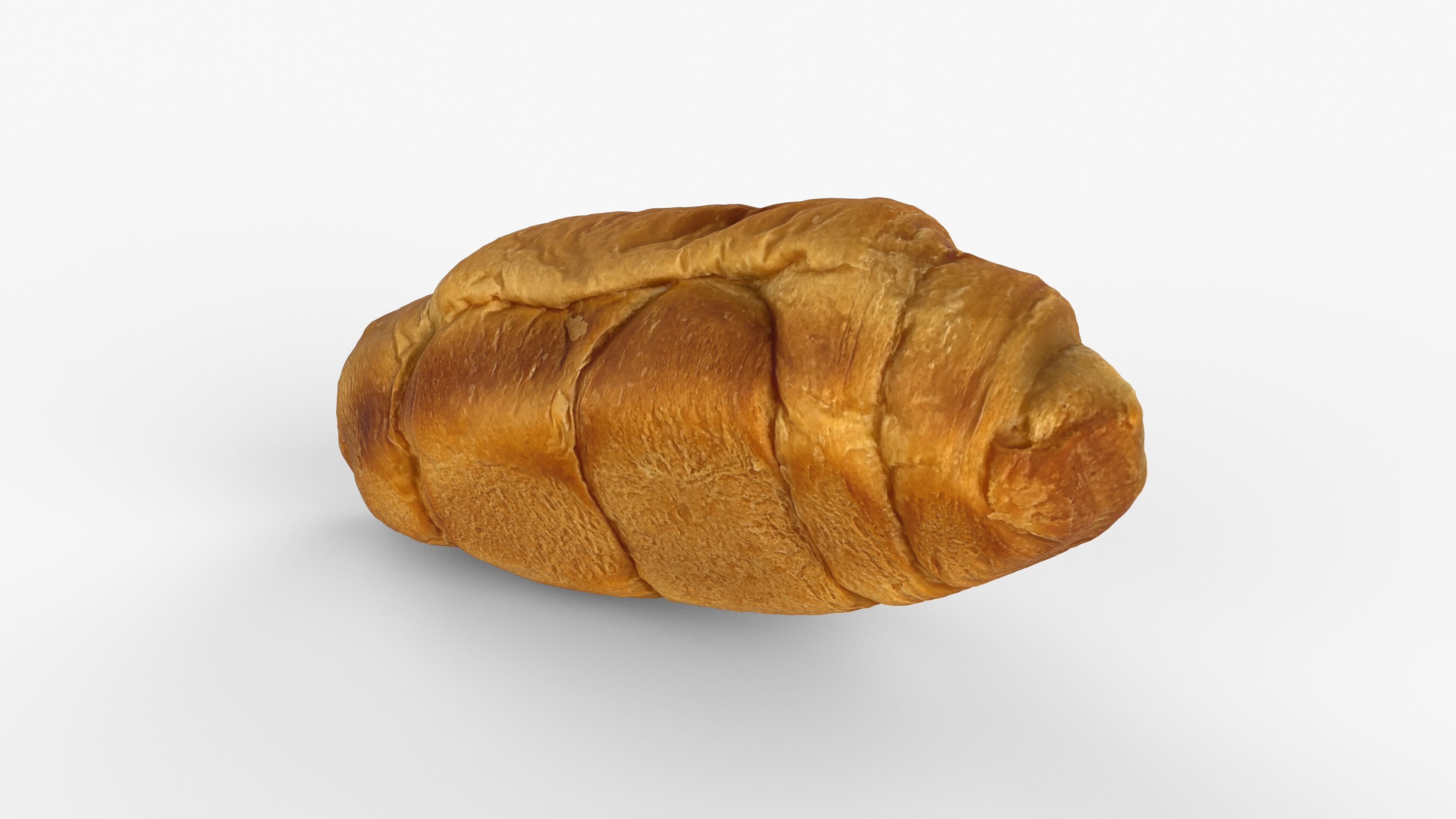 Photorealistic 3D scan of sweet croissant Low-poly 3D model_12