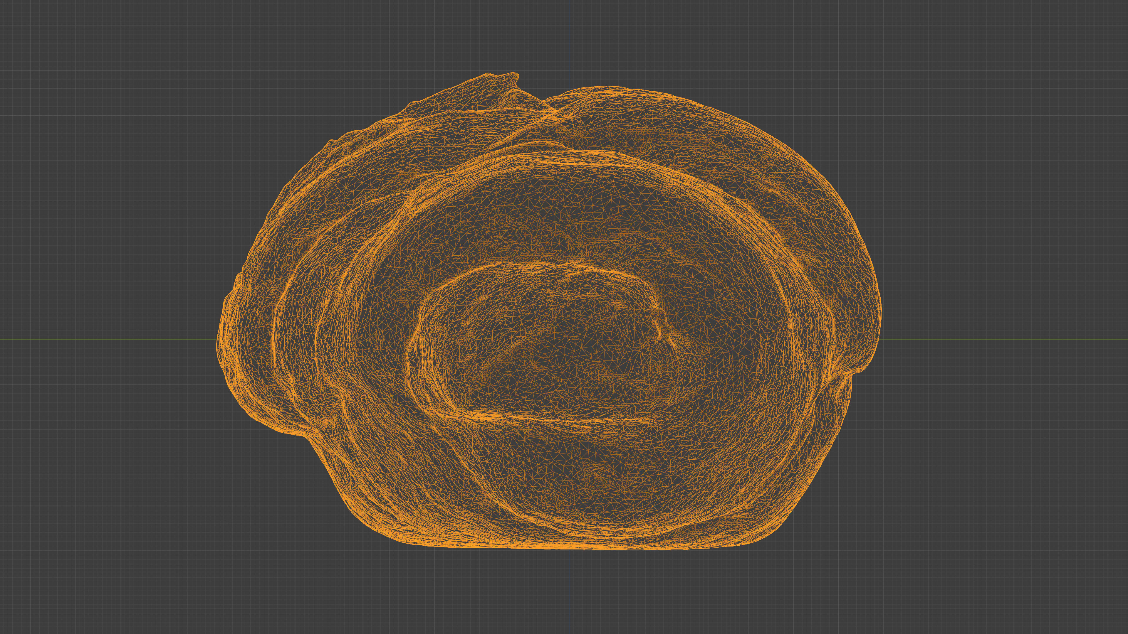 Photorealistic 3D scan of sweet croissant Low-poly 3D model_35