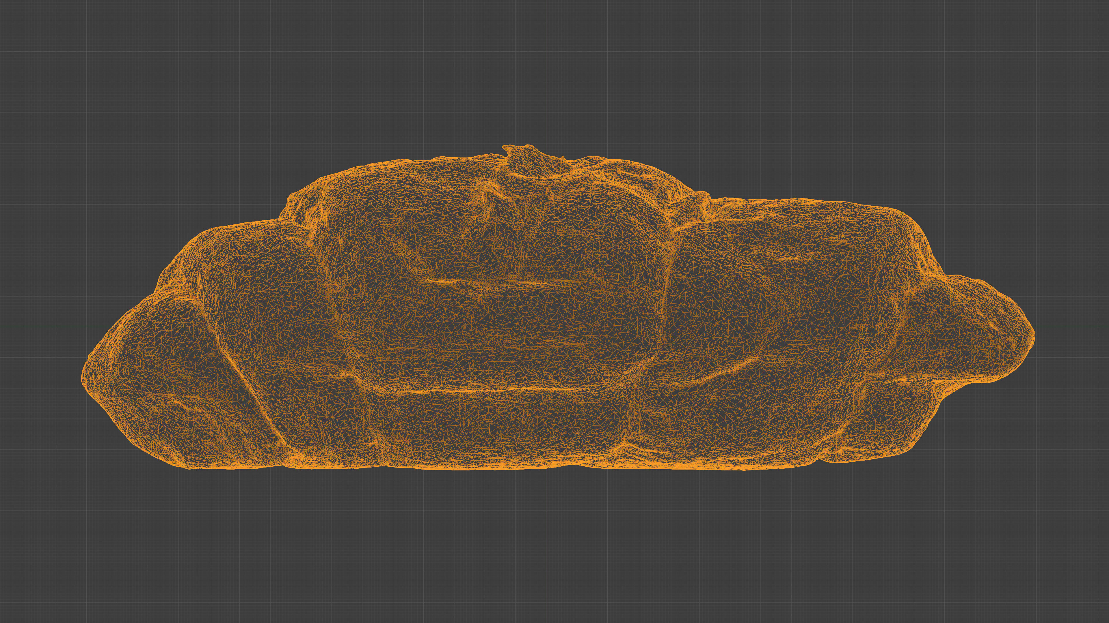 Photorealistic 3D scan of sweet croissant Low-poly 3D model_33