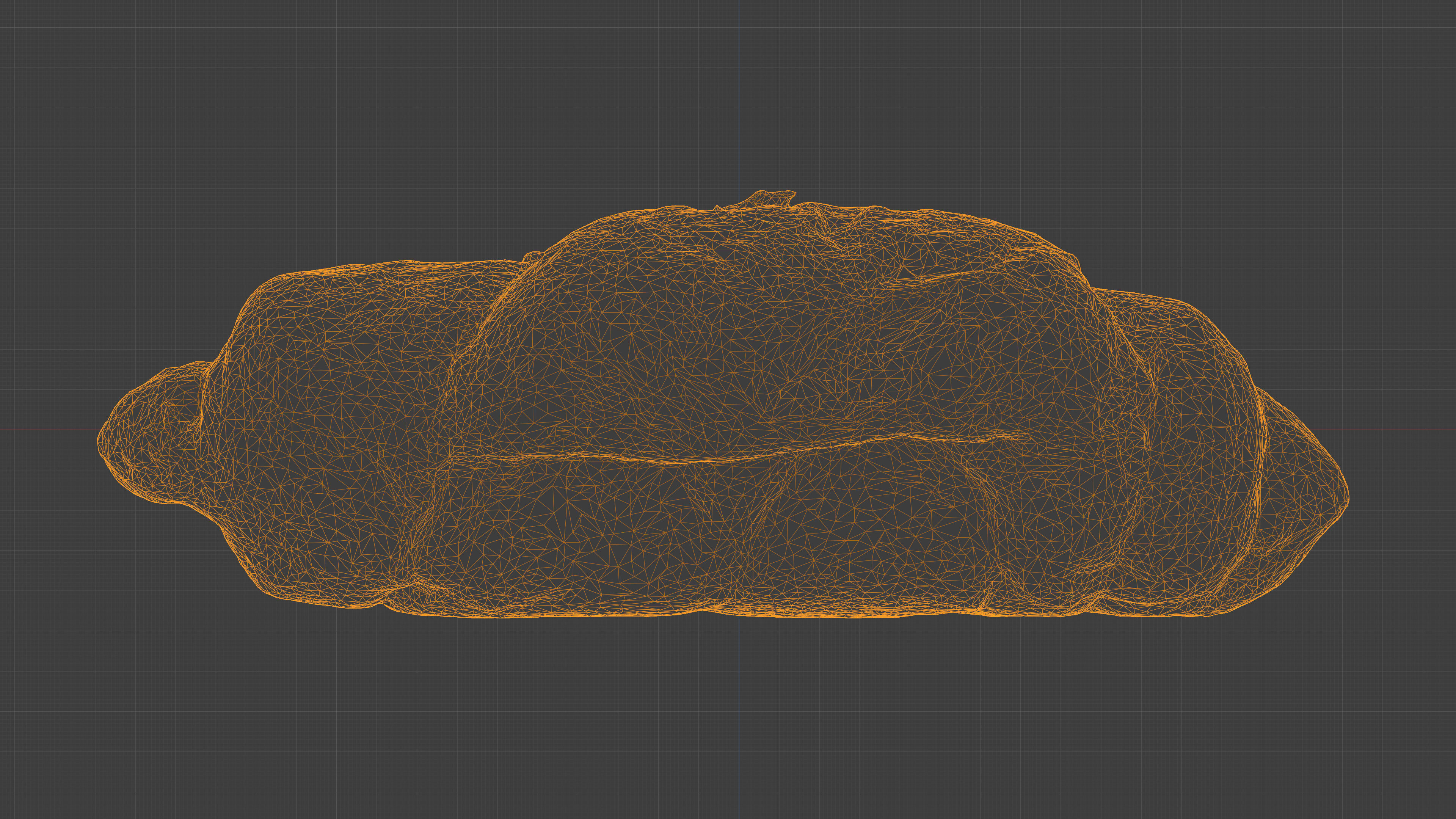 Photorealistic 3D scan of sweet croissant Low-poly 3D model_28