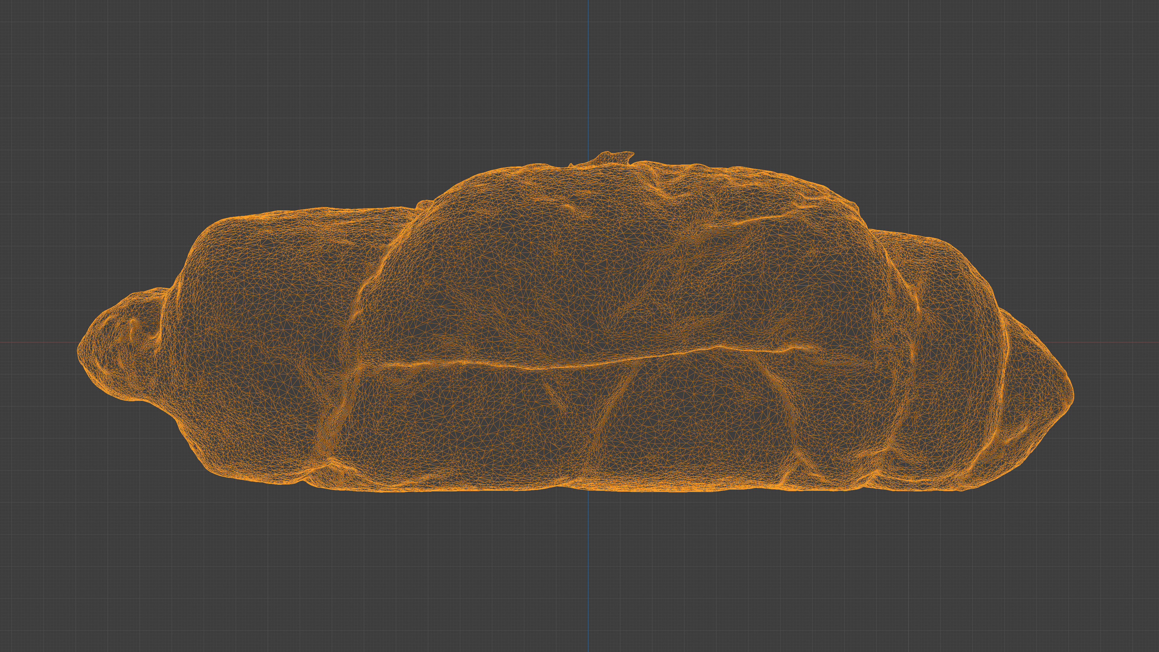 Photorealistic 3D scan of sweet croissant Low-poly 3D model_34