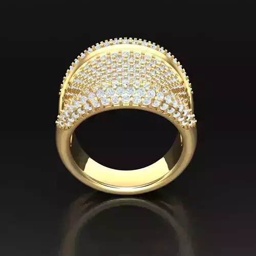 Top Diamond Men Ring STL 3DM 2MR008