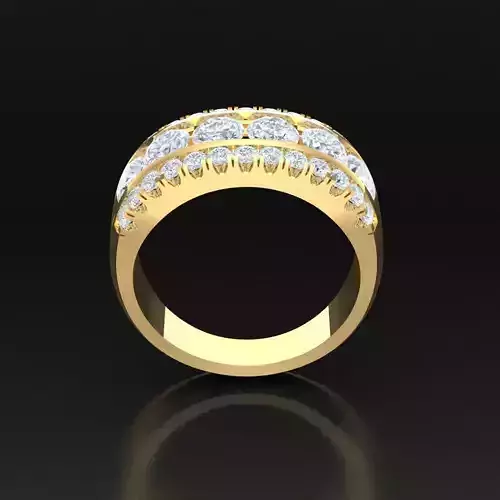Top Diamond Men Ring STL 3DM 2MR002