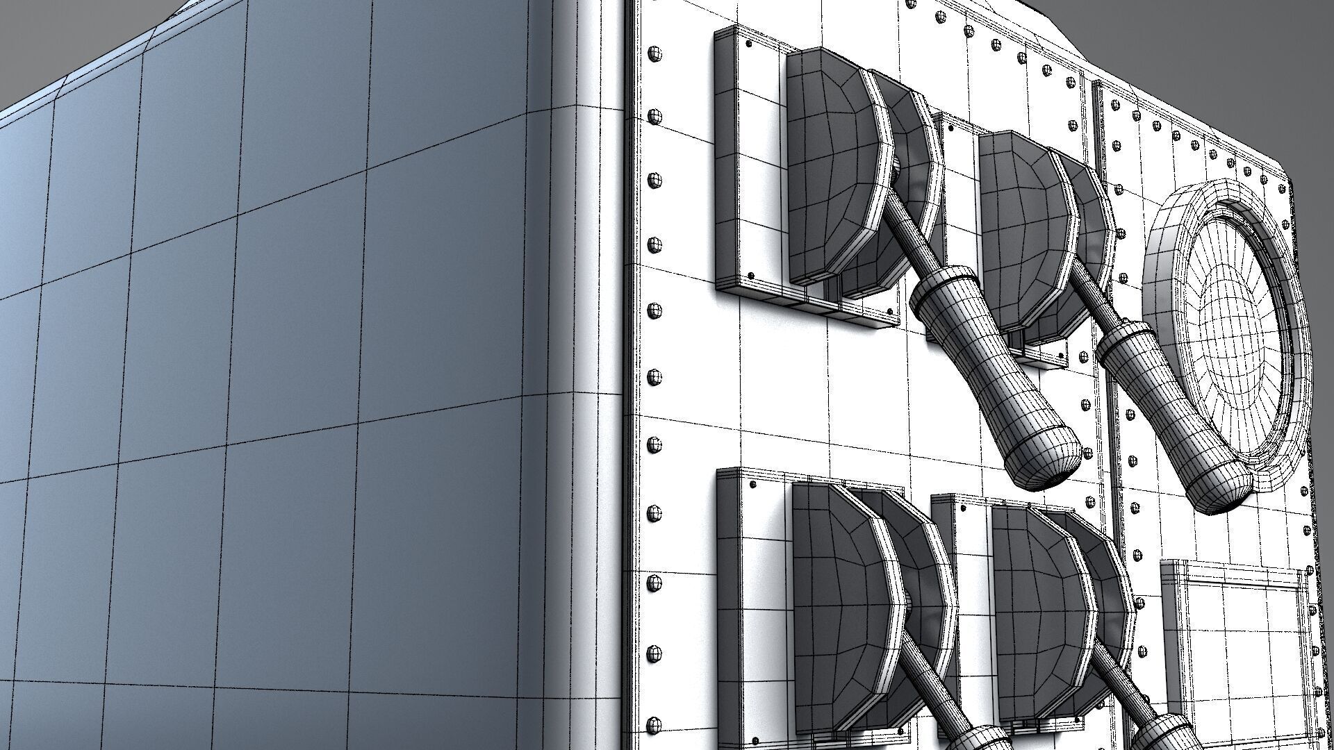 Electro Box C retro 3D model_12