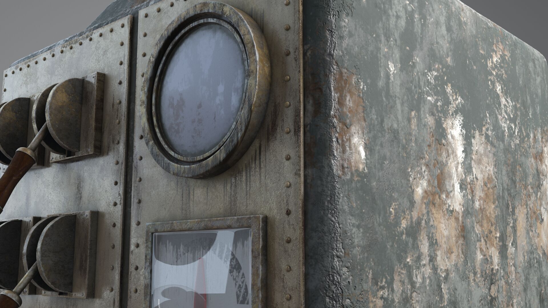 Electro Box C retro 3D model_5