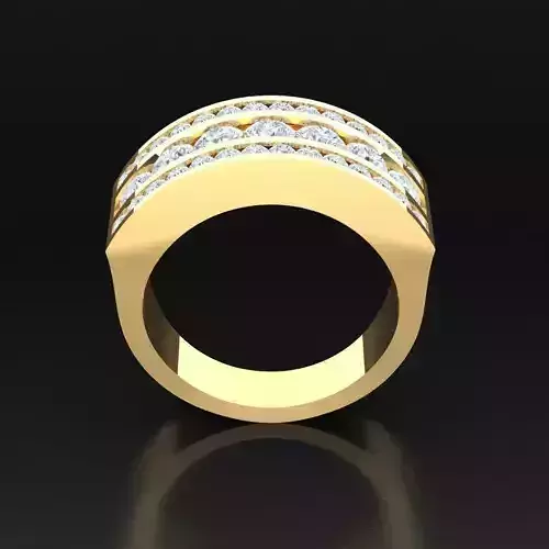 Top Diamond Men Ring STL 3DM 2MR001