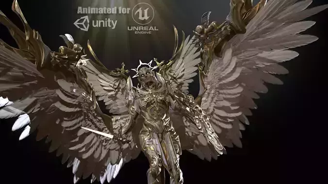 ArchAngel Low-poly 3D model