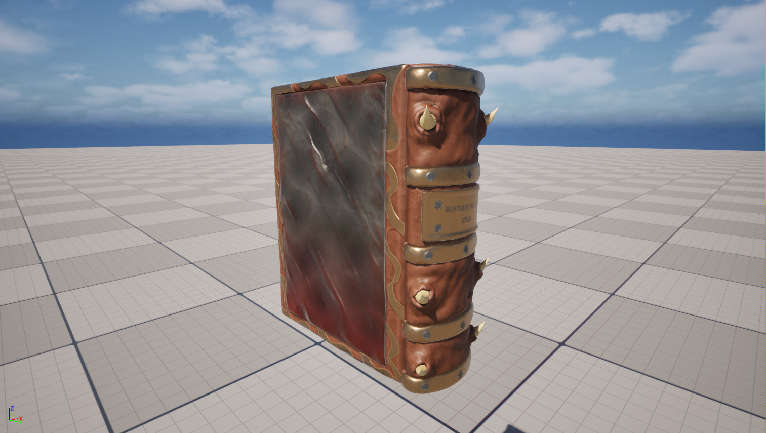 3D Demonic Spellbook Stylized Fantasy Book Low-poly 3D model_6