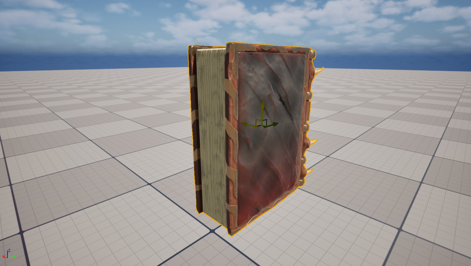3D Demonic Spellbook Stylized Fantasy Book Low-poly 3D model_7