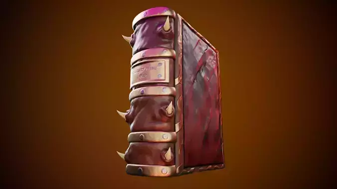3D Demonic Spellbook Stylized Fantasy Book Low-poly 3D model
