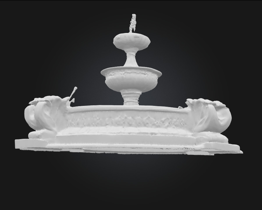 Grandstone Cascade  Sculpted Majesty in Flowing Stone 3D model_8