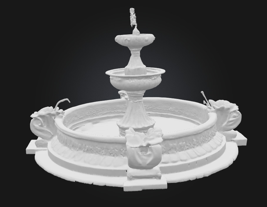 Grandstone Cascade  Sculpted Majesty in Flowing Stone 3D model_6