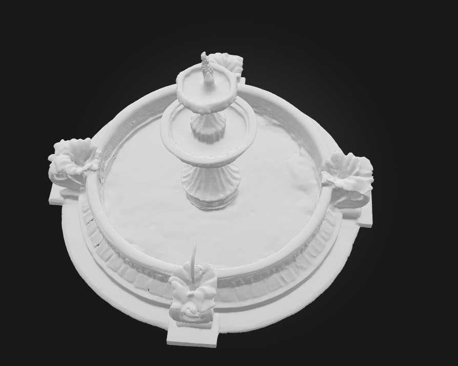 Grandstone Cascade  Sculpted Majesty in Flowing Stone 3D model_7