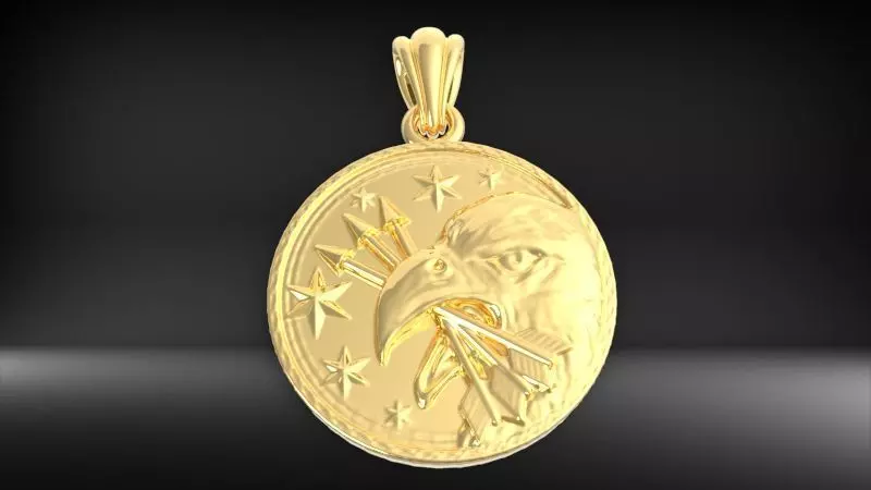 American Eagle Pendant 3D print model