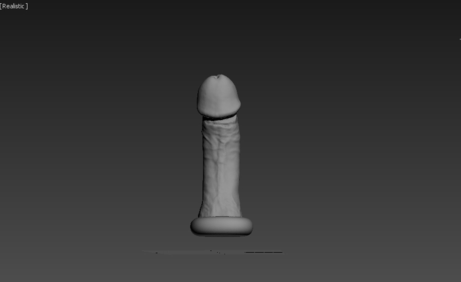 Realistic Penis 18 scanned 3D print model_1