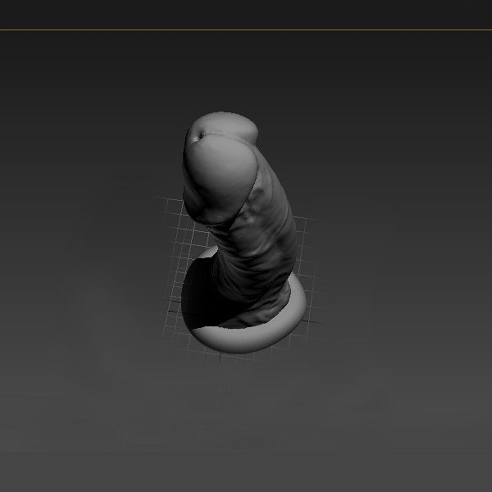 Realistic Penis 18 scanned 3D print model_3
