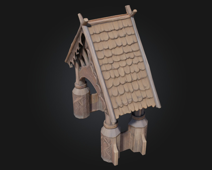 Viking Pavilion  Rugged Shelter of the Norse Clans 3D model_6