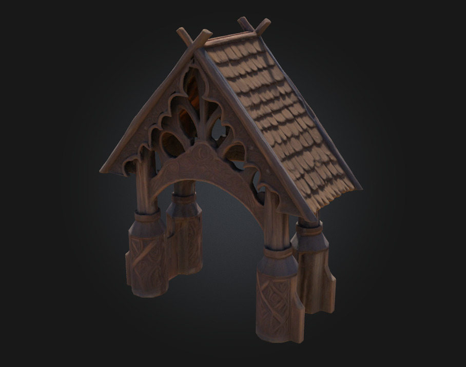 Viking Pavilion  Rugged Shelter of the Norse Clans 3D model_3