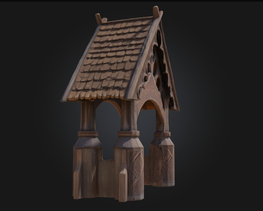 Viking Pavilion  Rugged Shelter of the Norse Clans 3D model_7